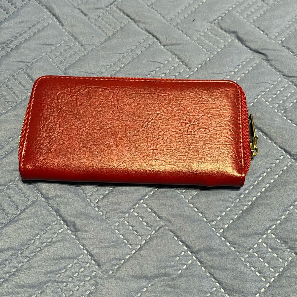 ‼️NWOT‼️ Red Vegan Wallet
